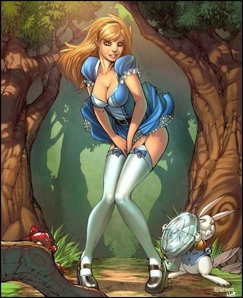 Арты на тему: 'Alice in Wonderland' Tn