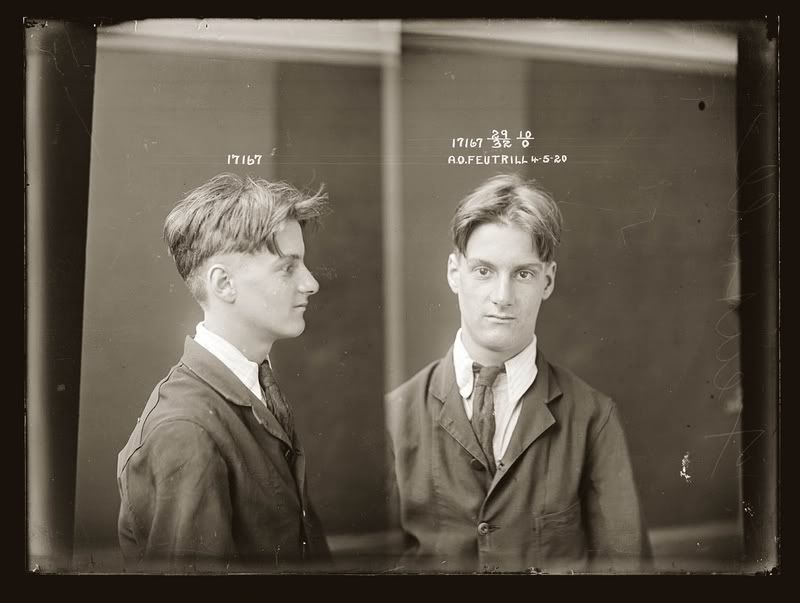 Фейтрилл - вор, взломщик. На момент ареста - 16 лет. После того как отмотал срок влопался еще раз в 1928 году.