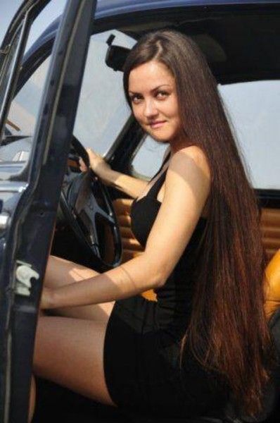Авто девушки из России (55 фото) 