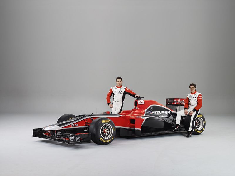 Новый болид MVR-02 от Marussia Virgin Racing (6 фото)
