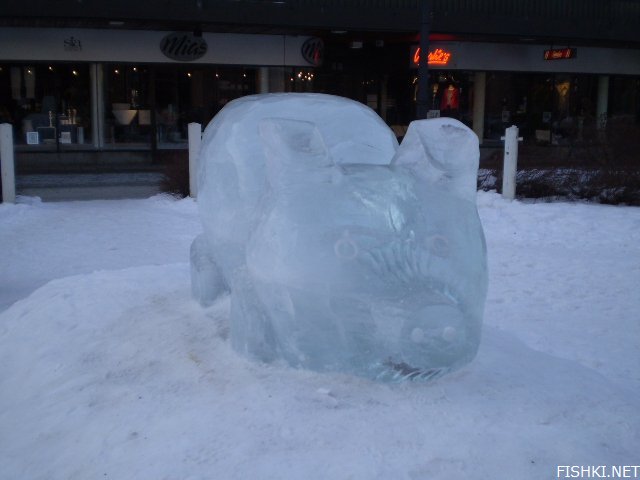 Конкурс снежных и ледяных скульптур в Умео, Швеция (20 фото)