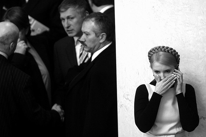 Премьер-министр Украины Юлия Тимошенко в Верховной Раде.