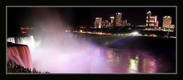 Ночная съемка ниагарского водопада (13 фото)