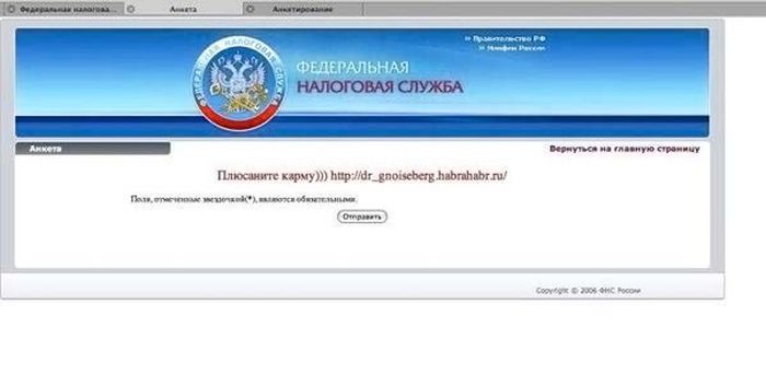 Сайт Федеральной налоговой службы взломан хакерами (8 фото)