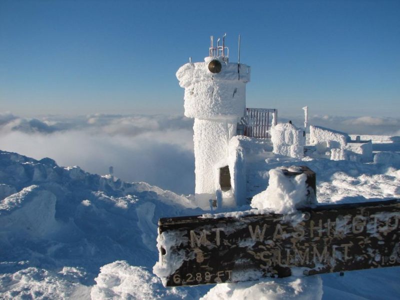 обсерватория, зима, рекорд, ветер, высота, гора