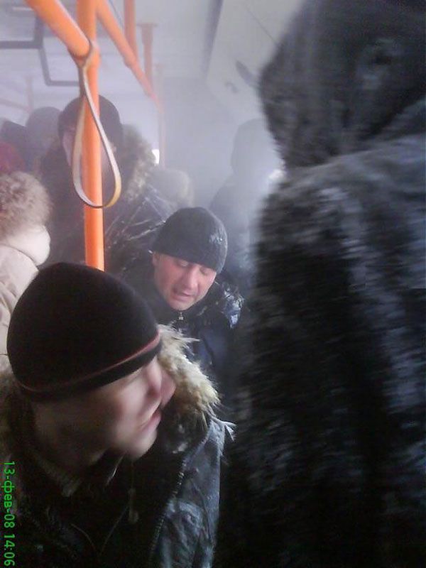 Транспорт в Норильске зимой (17 фото)