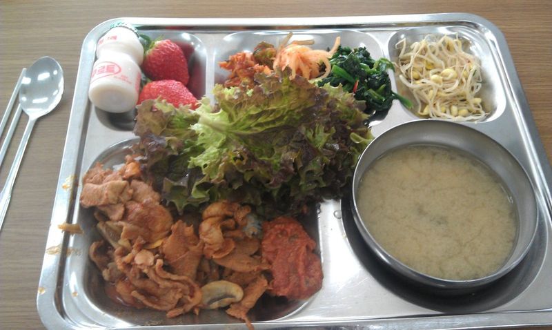 обед, еда, южная корея, столовая