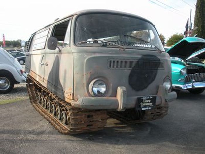Volkswagen Van на гусеничном ходу (8 фото)