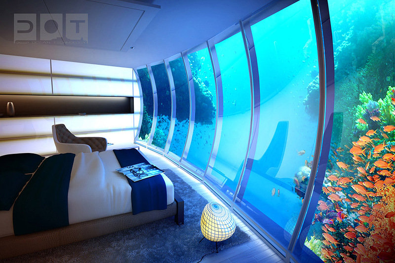 Подводный отель в Дубае (11 фото + 1 видео)