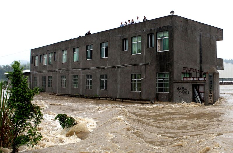 Наводнение после засухи в Китае