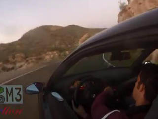 Авария BMW на горной дороге