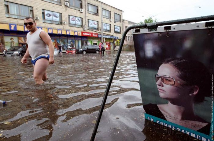 В Киеве был потоп (8 фото)