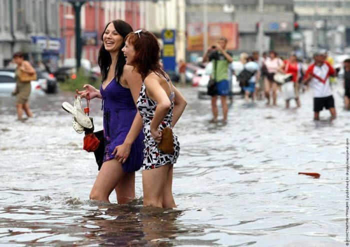 В Киеве был потоп (8 фото)