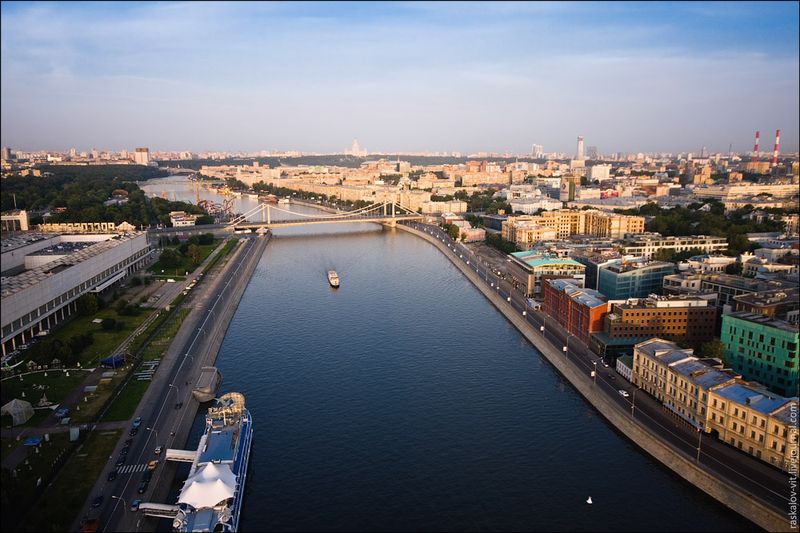 Москва-Река, Крымский мост.