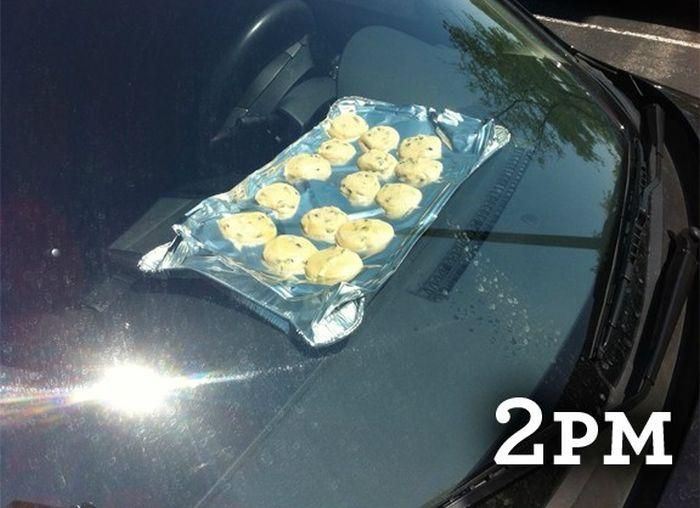 Приготовление печенья без духовки и прямо в машине (3 фото)