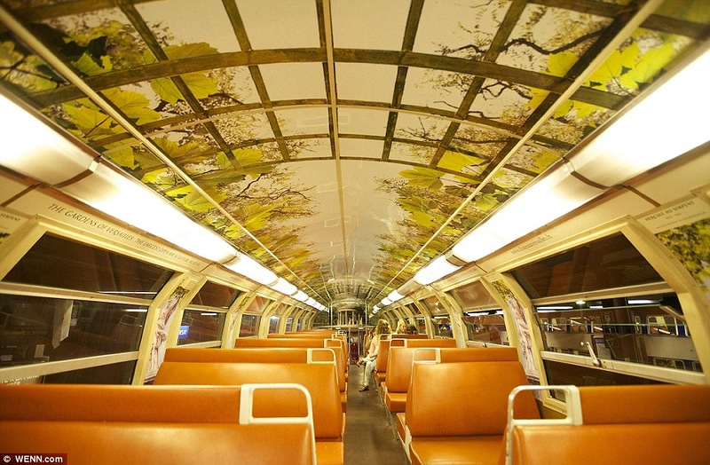 Поезд парижского метро с сюрпризом (14 фото)