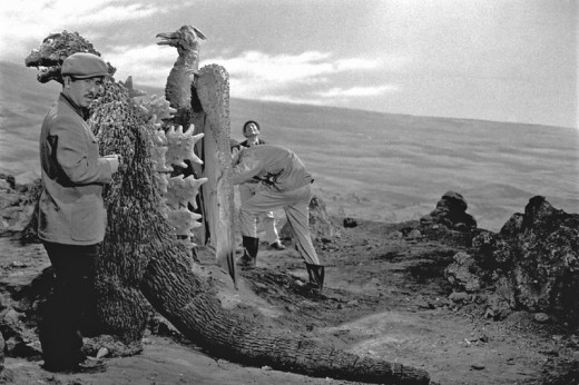 Съемки фильма Годзилла в 1954 году (11 фото)