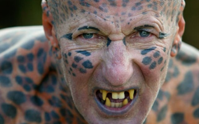 татуировки, леопард, дикий, остров,