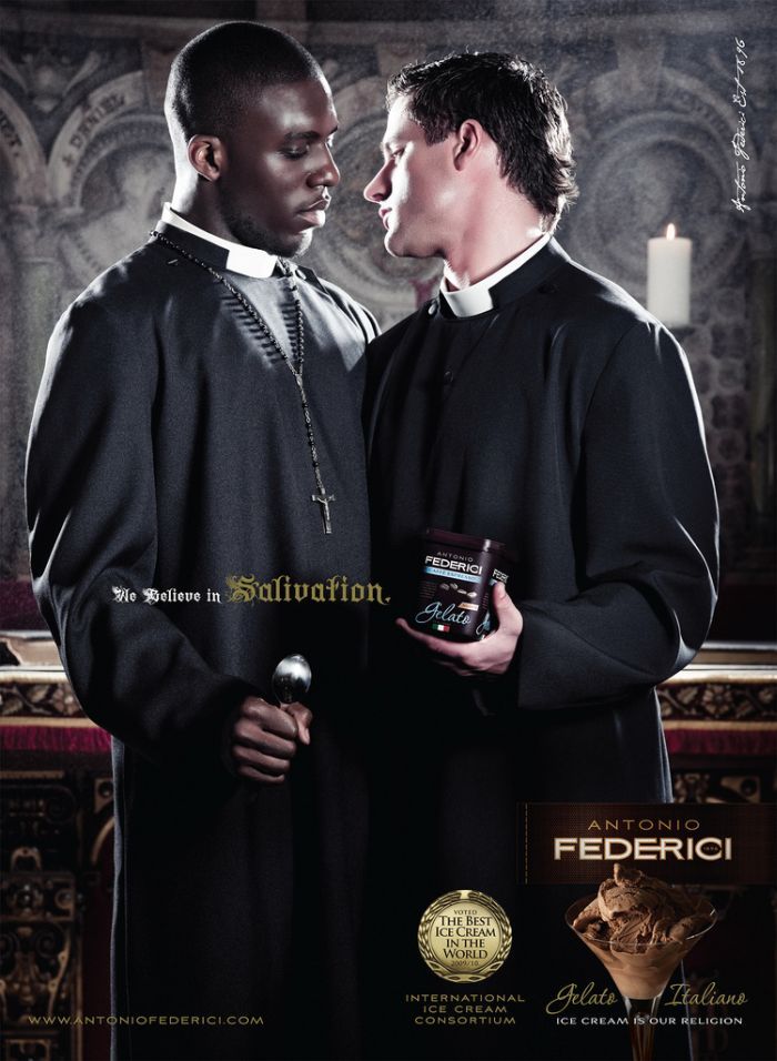 Запрещенная реклама мороженого Antonio Federici Gelato Italiano (4 фото)