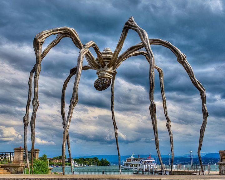 скульптура, паук, токио