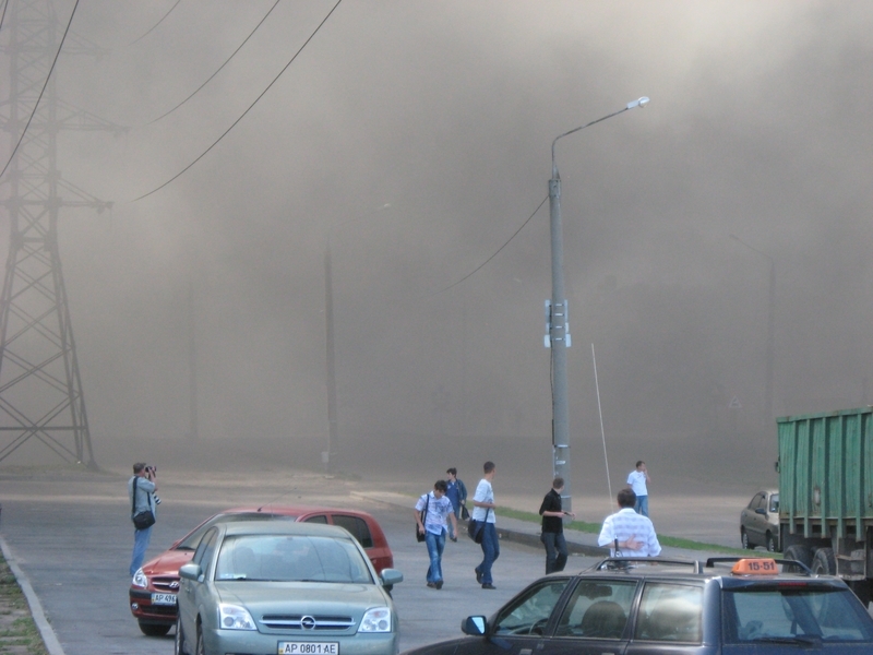 На Запорожском автозаводе произошел пожар (18 фото+видео)