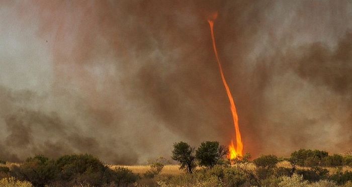 Tornado de fuego en Australia