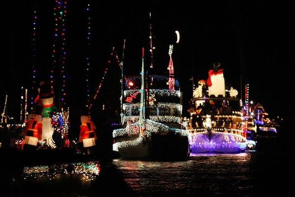 Парад рождественских кораблей в Калифорнии (16 фото)
