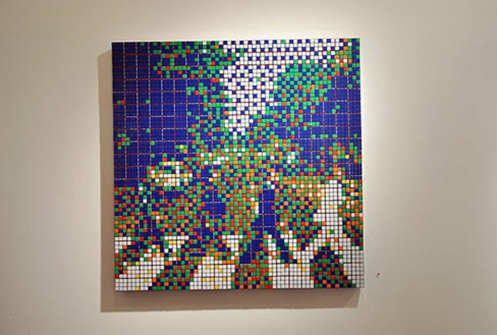 Картины из кубиков-рубиков (7 фото)