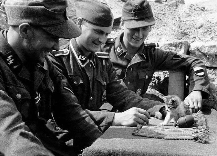 Веселье немецких солдат во время Второй Мировой Войны (24 фото)