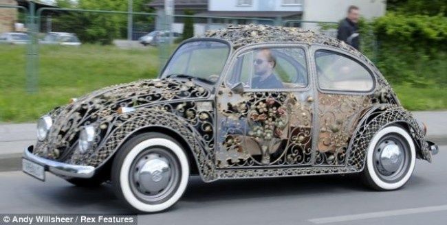 Классический Volkswagen Beetle в необычном исполнении кузова (8 фото)