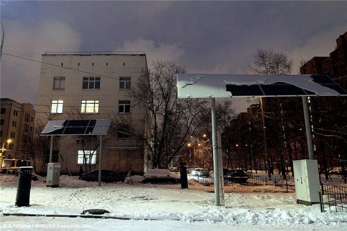Солнечная энергия на благо дворов Москвы (4 фото)