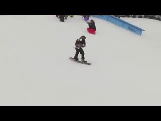 Покатушки на сноуборде 
