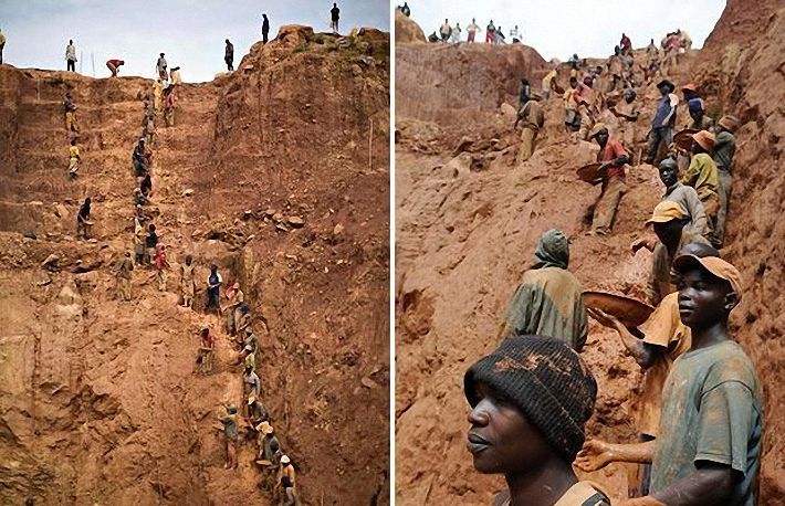 Как в Конго добывают золото (15 фото)