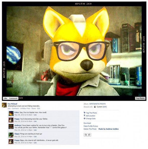 Персонажи видеоигр в фейсбуке (9 фото)