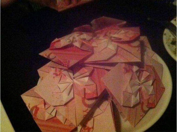 подарок, оригами