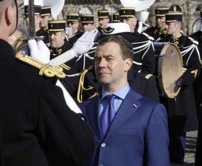 Визит президента Медведева в Париж (19 фото)