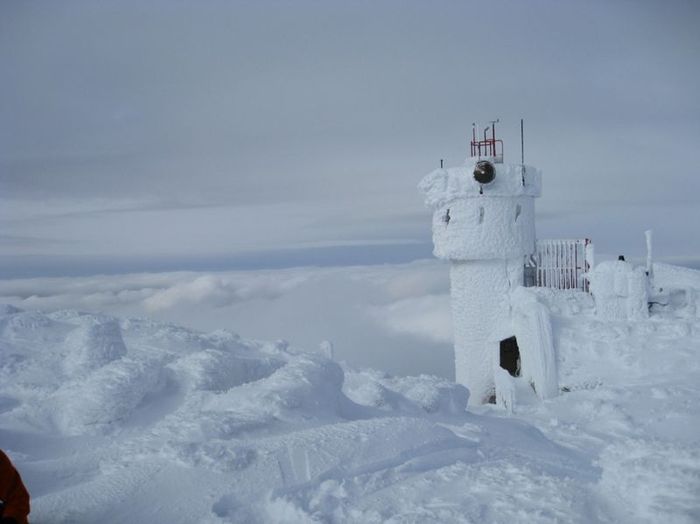 обсерватория, зима, рекорд, ветер, высота, гора
