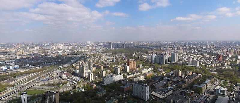 Москва с 56 этажа башни 