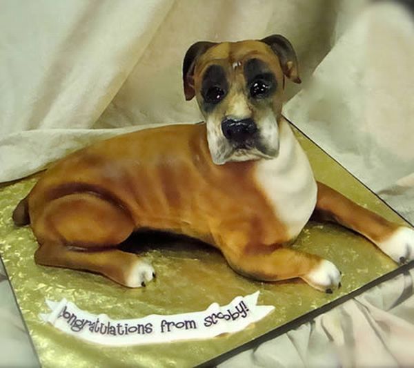 Тортики в виде собак (12 фото)