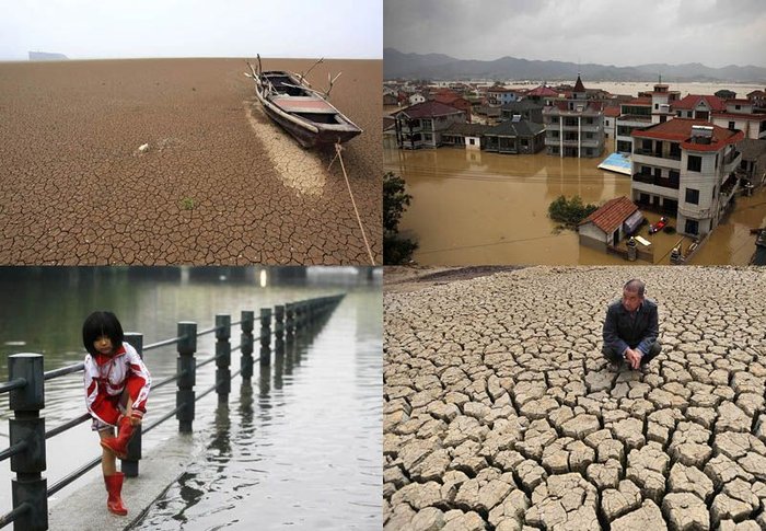 Наводнение после засухи в Китае (38 фото + текст)