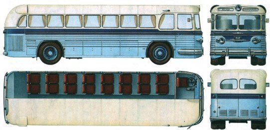 авто, автобусы, ссср, зис-127
