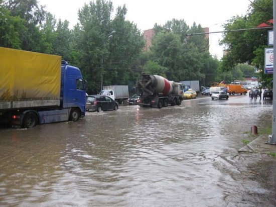 Немного про потоп в Москве (9 фото)