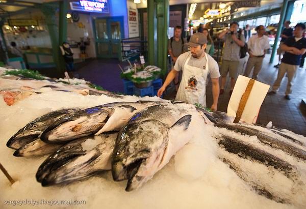 Рыбный рынок Сиэтла  (33 фото)
