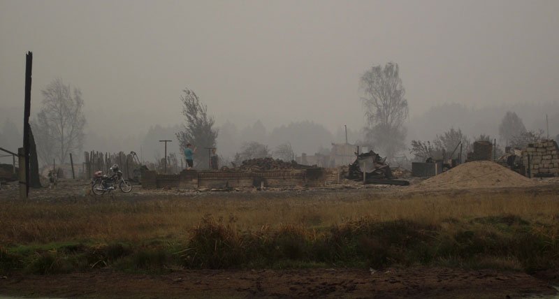 Последствия пожара в Верхней Верее (Гибловка) (23 фото+видео)