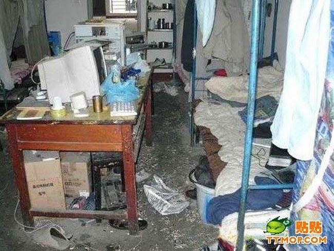 Самое грязное общежитие (8 фото)