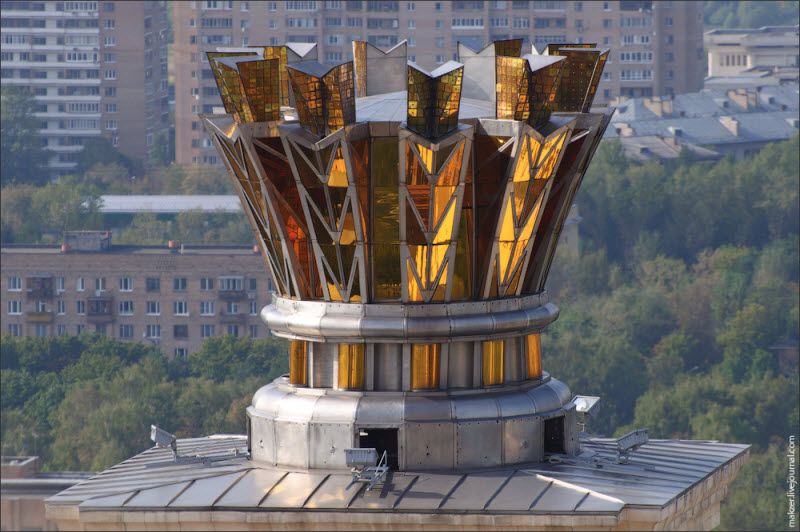 Крыша МГУ (14 фото)