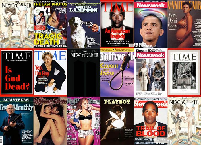 Скандальные обложки журналов (15 фото)