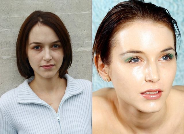 До и после мейкапа (18 фото)