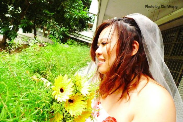 Жительница Тайваня вышла замуж сама за себя (11 фото)