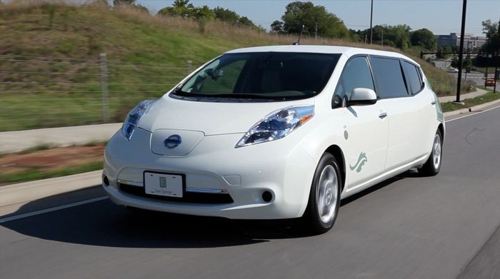 Восьмиместный электро-лимузин Nissan Leaf (25 фото+видео)